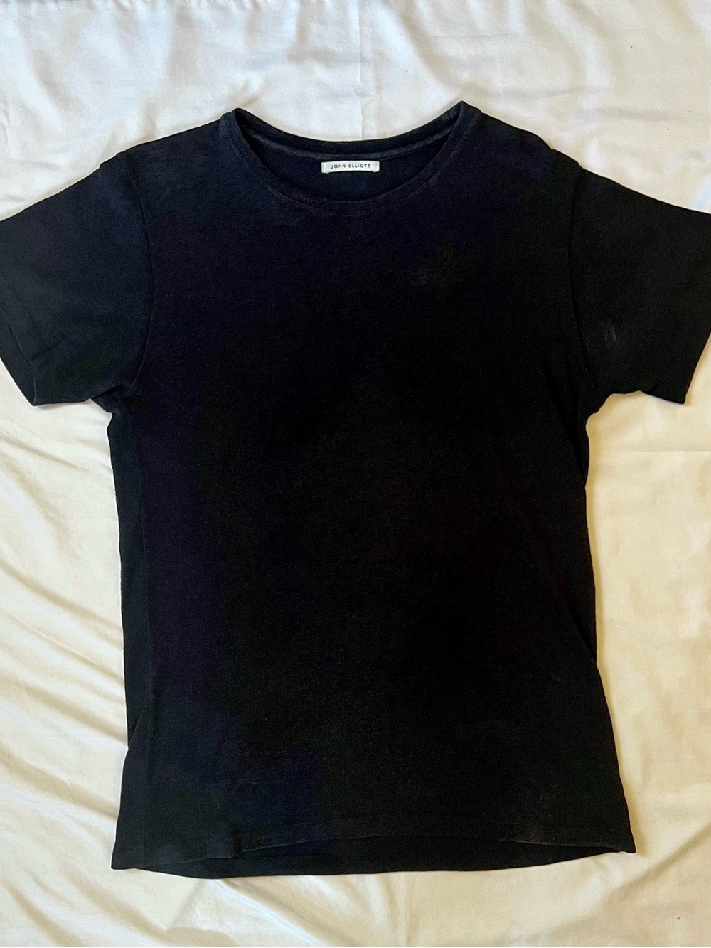 John Elliott Archive Cotton Blend Black T-Shirt Size M